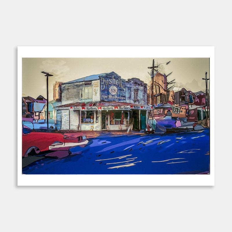 Rupas Dairy Freemans Bay Art Print By Garry Lawrence