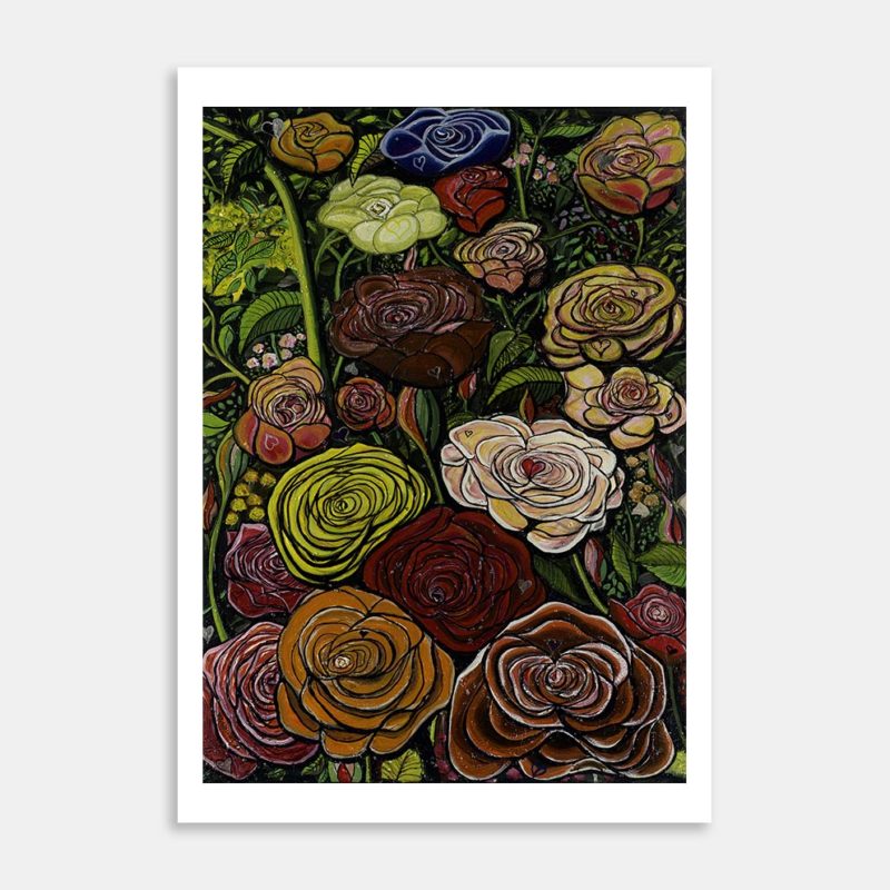 The Rose Tattoo Art Print By Wayne Holmes