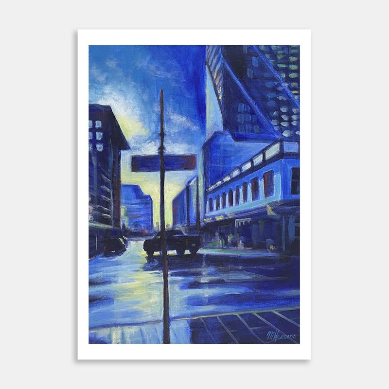 Commerce St Auckland Art Print By Martin Hermans