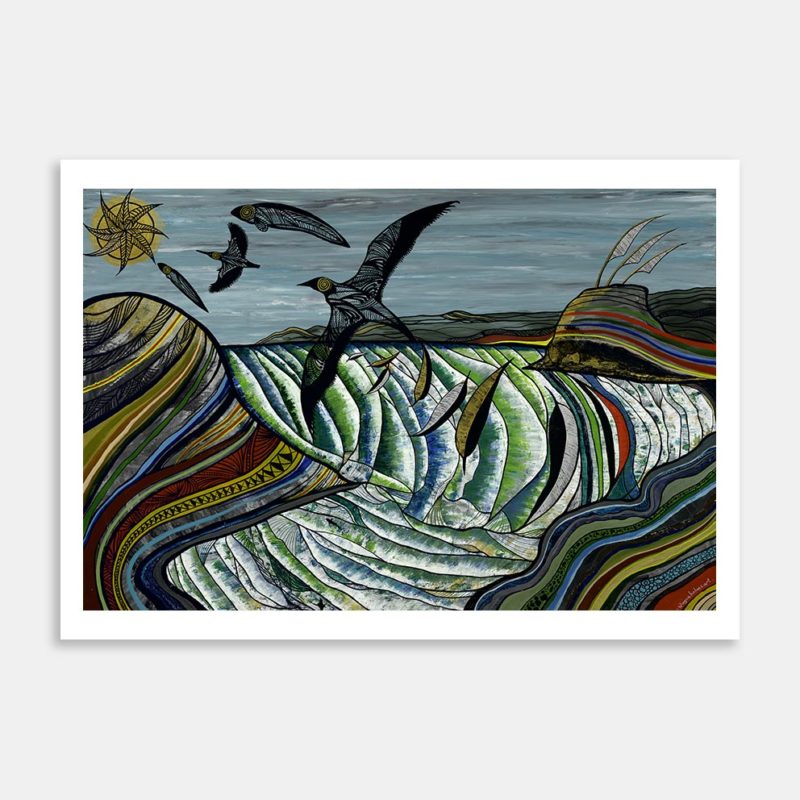 South Piha Art Print By Wayne Holmes