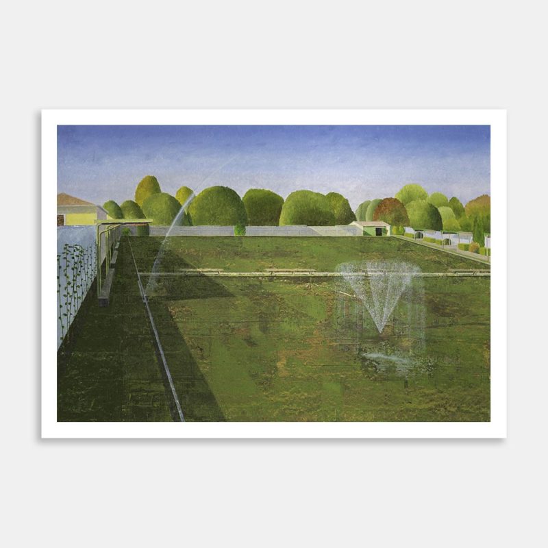 Infinity Pool Fountain Limited Edition Art Print By Angus Collis