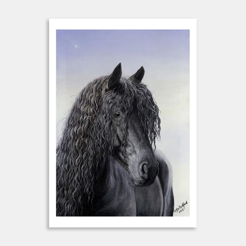 First Star Art Print By Cathy Radford