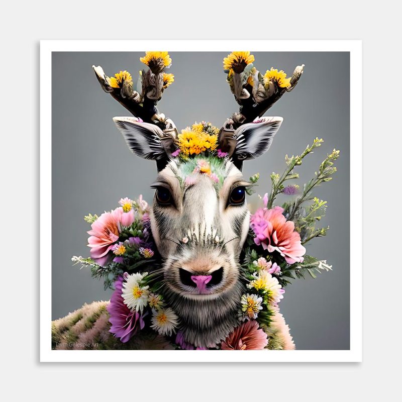 Deer 4 Art Print By Lynn Fuller