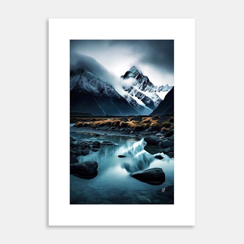 Alpine Whispers Art Print by Hiriwā Digital Art