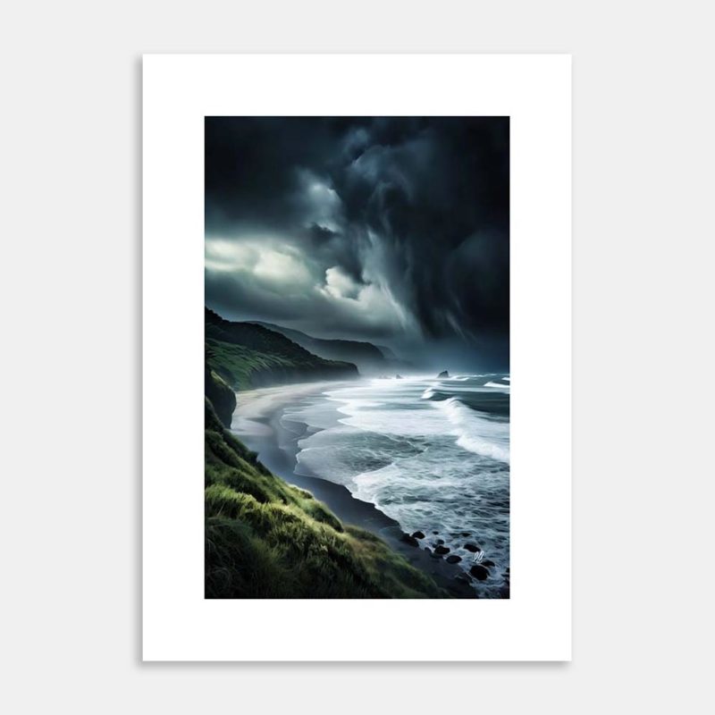 Encroaching Storm Art Print by Hiriwā Digital Art