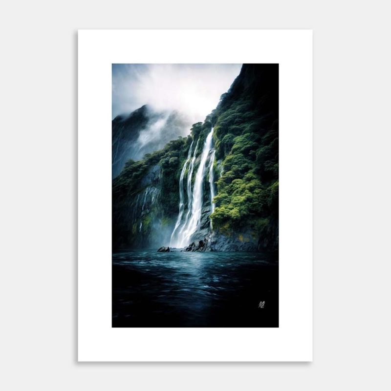 Fjord Fall Art Print by Hiriwā Digital Art