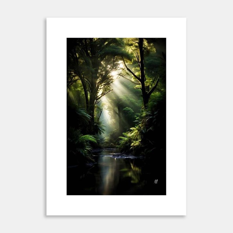Golden Light Art Print by Hiriwā Digital Art