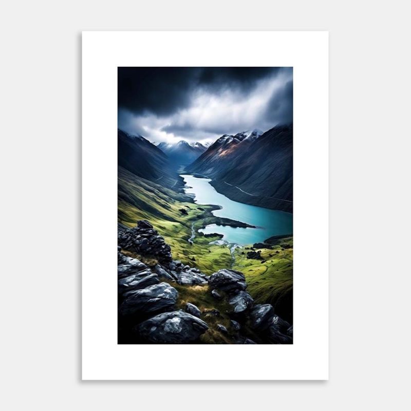 Highland Basin Art Print by Hiriwā Digital Art