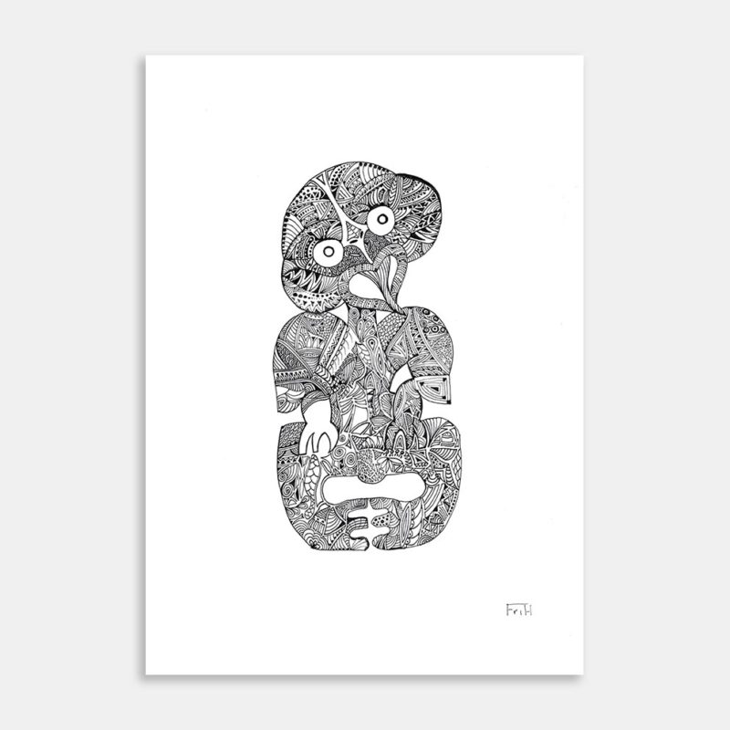 Tiki Art Print By Marlene Shores