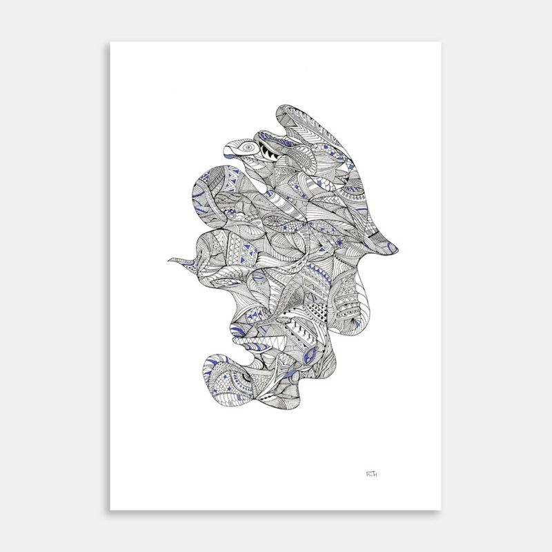 Faces Art Print By Marlene Shores