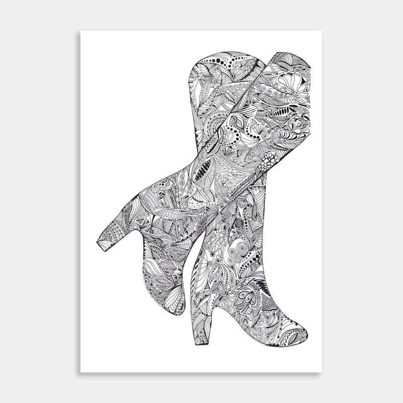 Fancy Footwork Art Print By Marlene Shores