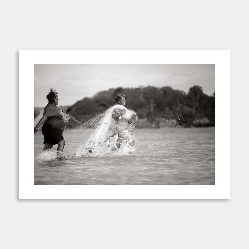 Ma Qele Fishing 1 Limited Edition Art Print By David Hartman