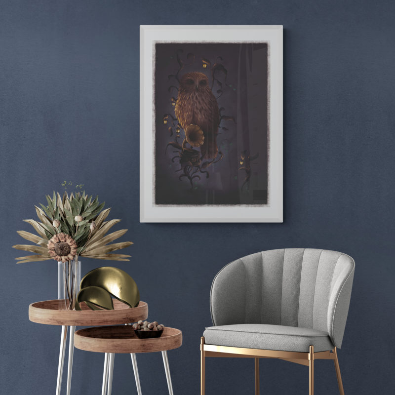 Solo Ruru Limited Edition Art Print By Emily Walker - Image 4