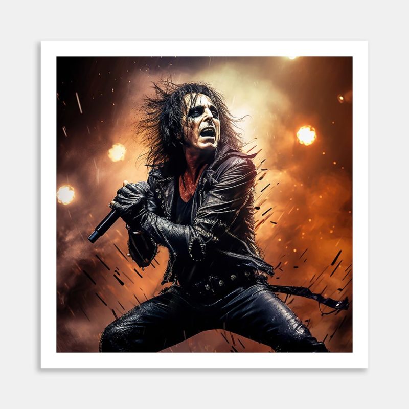 Alice Cooper Art Print By Candace Pettus