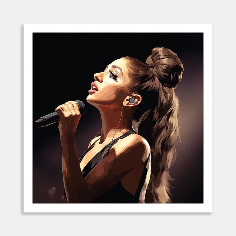 Ariana Grande Art Print By Candace Pettus