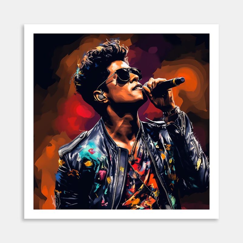 Bruno Mars Art Print By Candace Pettus