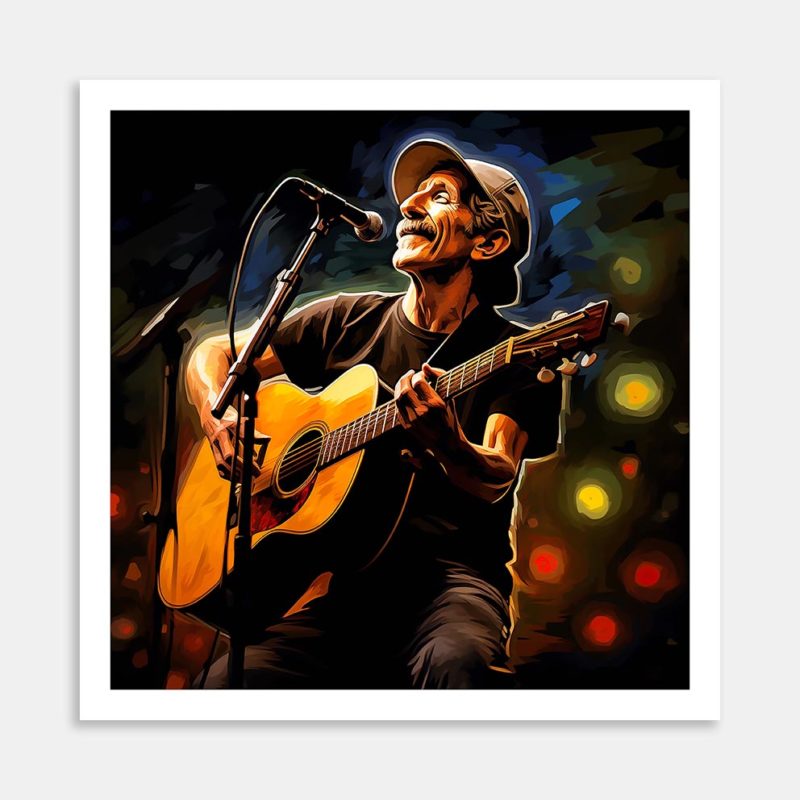 Jim Croce Art Print By Candace Pettus