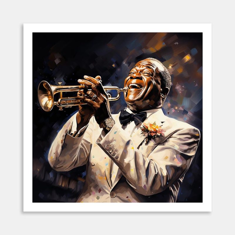 Louis Armstrong Art Print By Candace Pettus