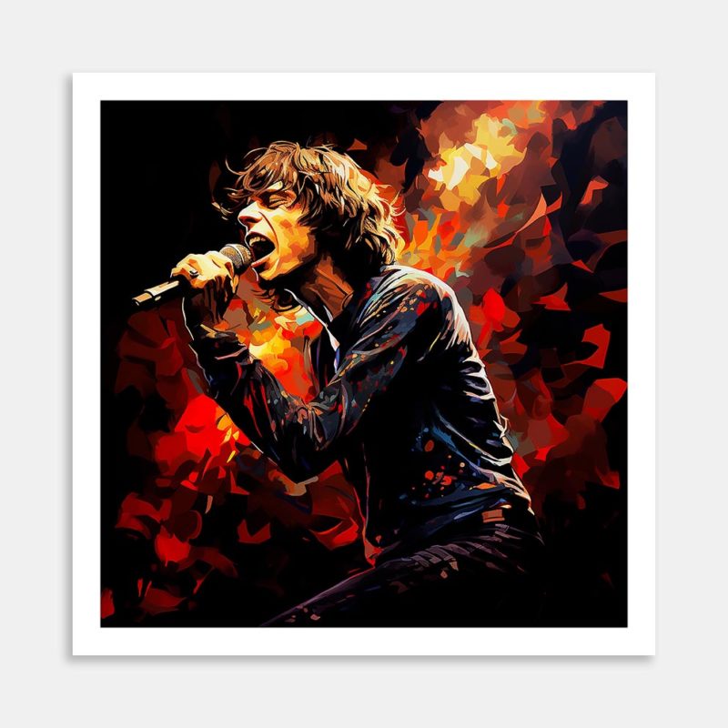 Mick Jagger Art Print By Candace Pettus