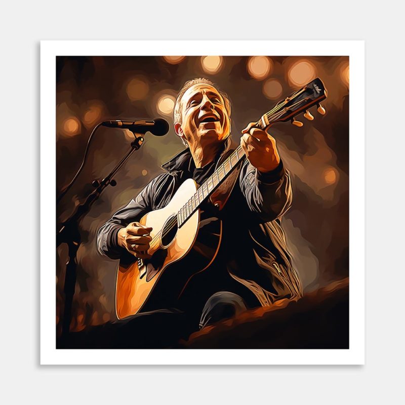 Paul Simon Art Print By Candace Pettus