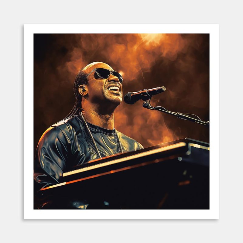 Stevie Wonder Art Print By Candace Pettus