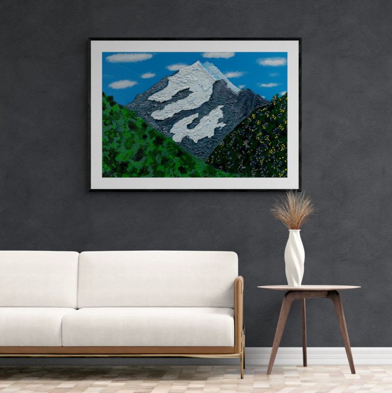 A Peak at Aoraki (Mt Cook) Art Print By Madi Mackay - Image 2