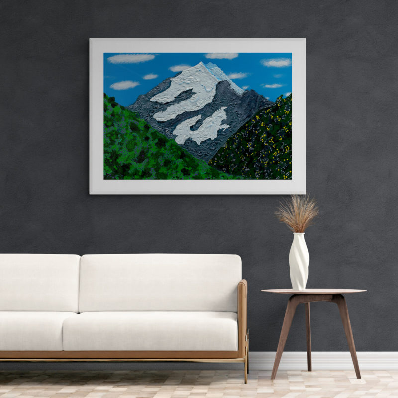 A Peak at Aoraki (Mt Cook) Art Print By Madi Mackay - Image 4