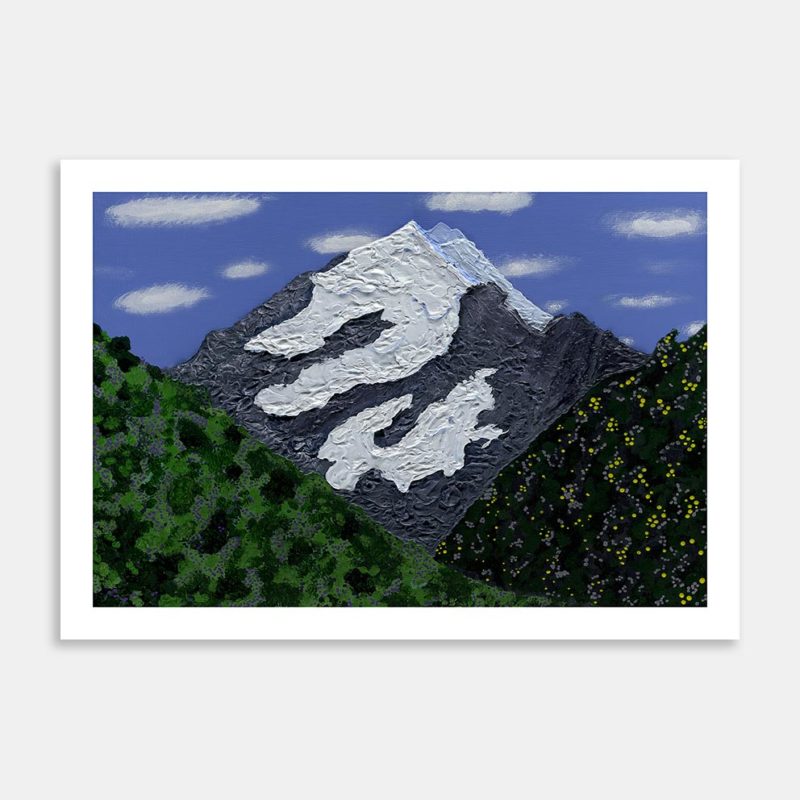 A Peak at Aoraki (Mt Cook) Art Print By Madi Mackay