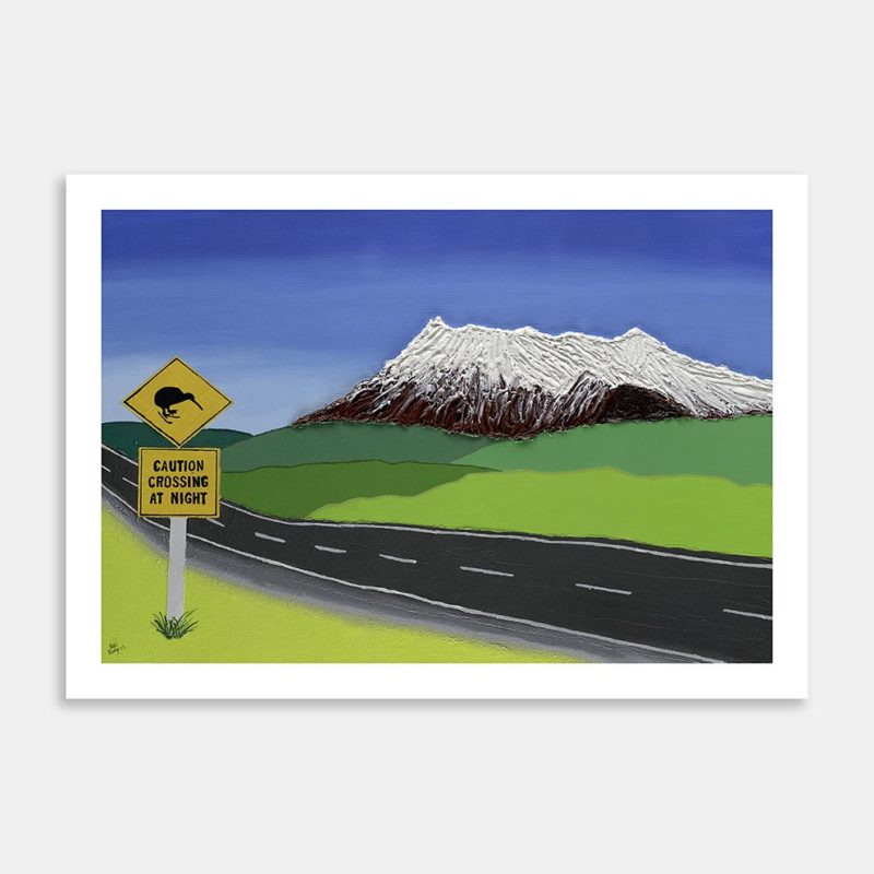The Road to Mt Ruapehu Art Print By Madi Mackay