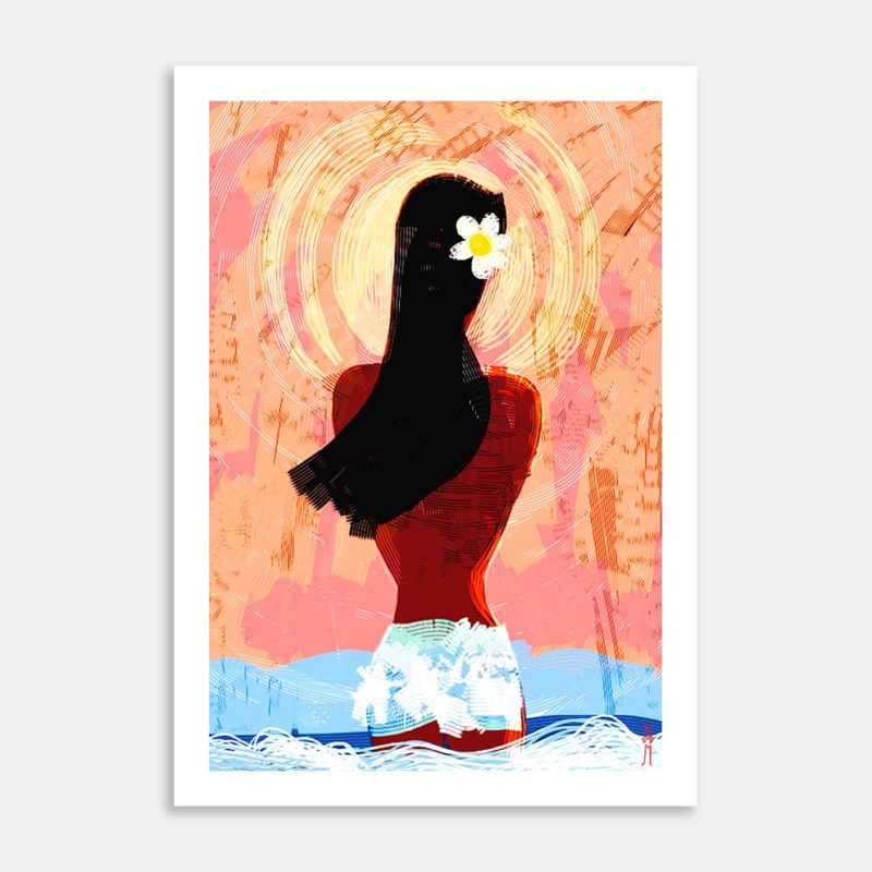 Island Swirl Art Print By Michael Rollo Mirfin