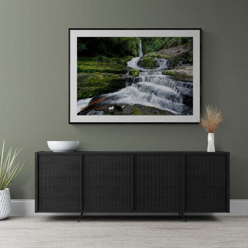 McLean Waterfalls The Catlins Art Print By Gary Webber - Image 2