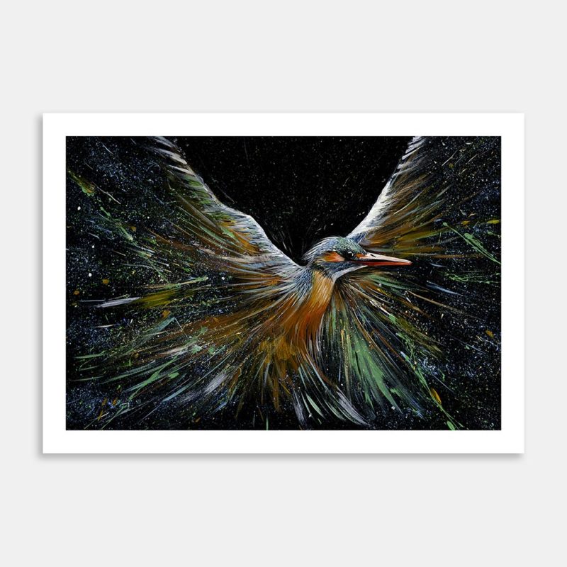 Kingfisher Alpha Art Print By Mike de Vetter