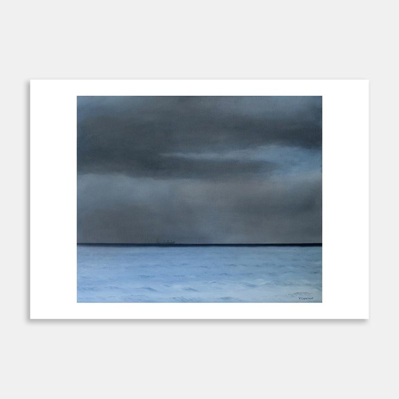 Ghost Ship Art Print By Veronika Lambert
