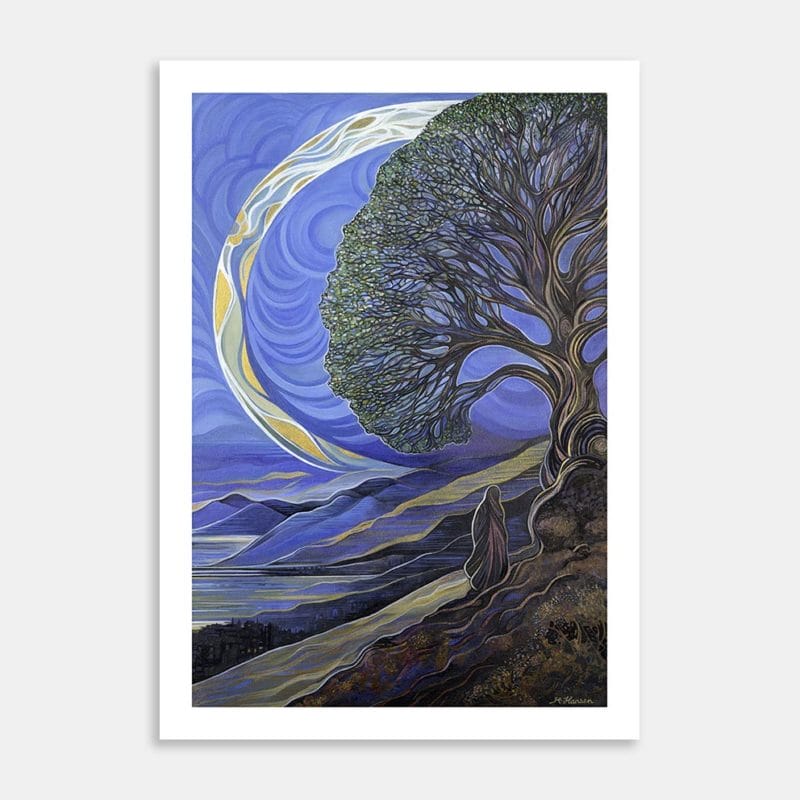 Mary's Tree Of Life Art Print By Marita Hansen
