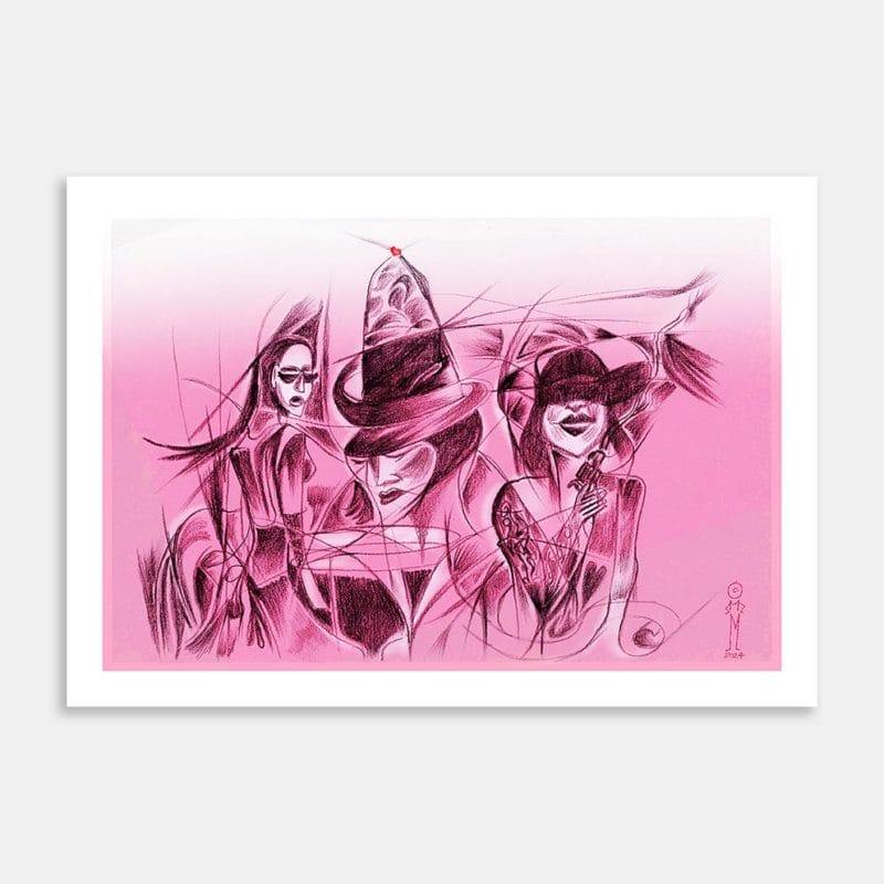 It Ended With A Bang Art Print By Michael Rollo Mirfin