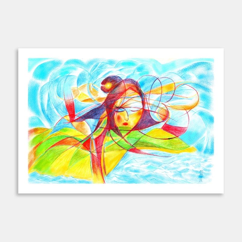 Of Land, Sea And Cloud Art Print By Michael Rollo Mirfin