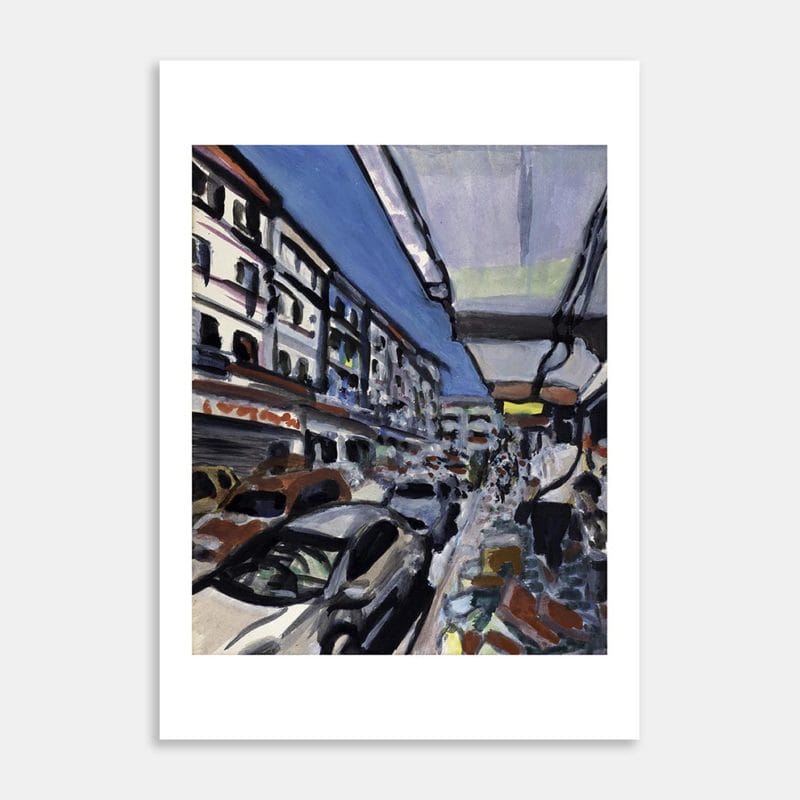 Street Scene, Kota Kinabalu Art Print By Hoagy Scoins