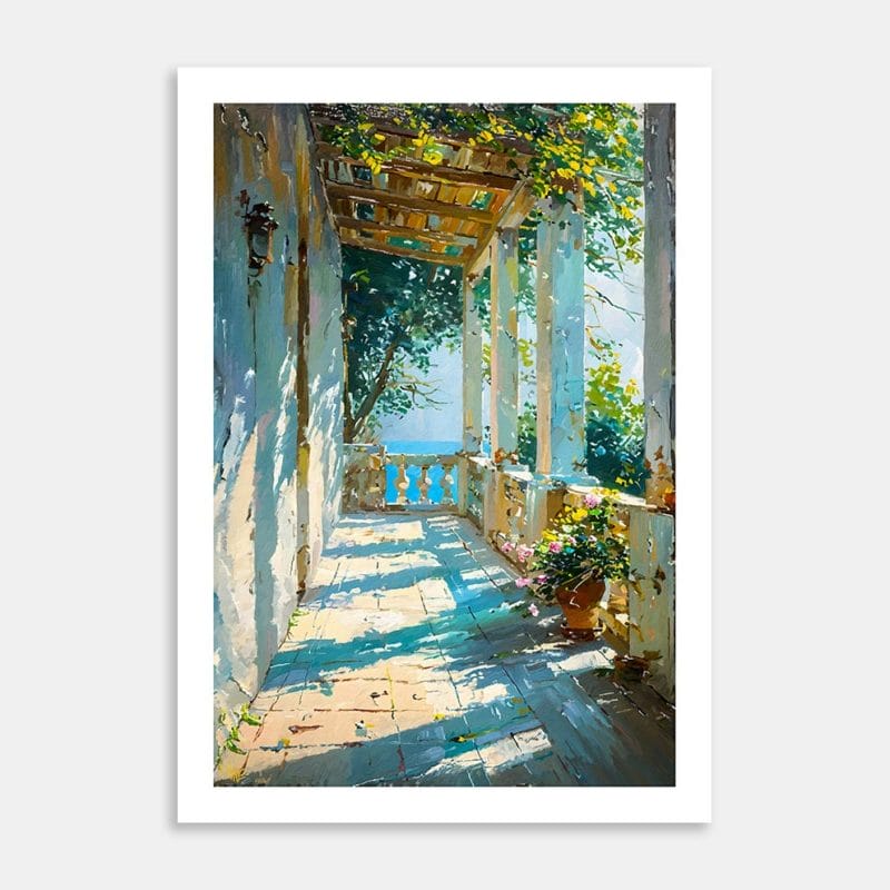Villa Art Print By Mike Barber