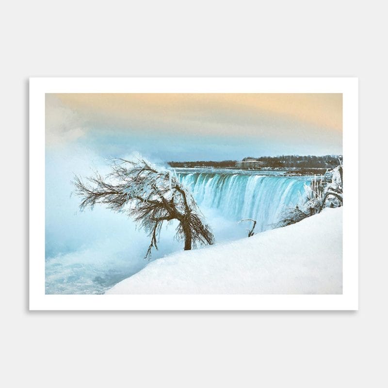 Frozen in Niagara Art Print By Orlando Allan