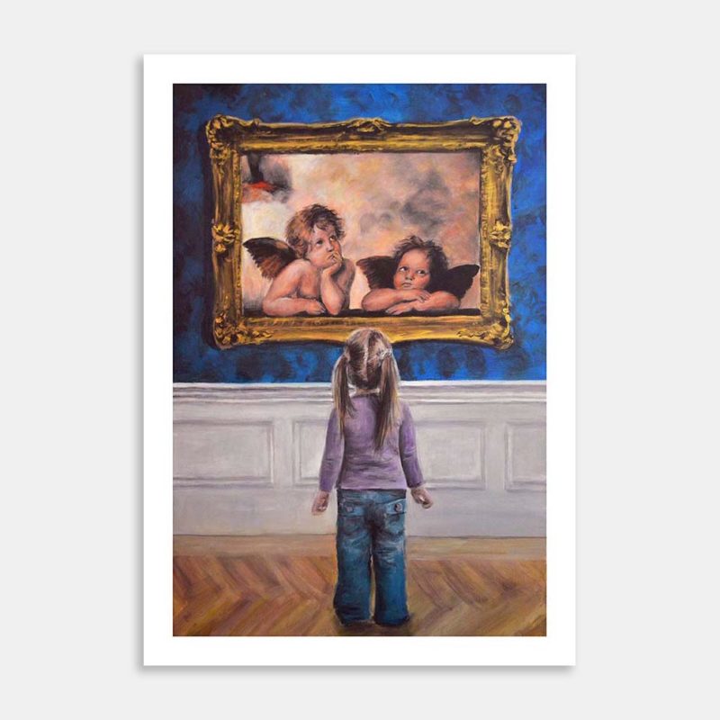 Watching Raphaels Angels Art Print By Escha van den Bogerd