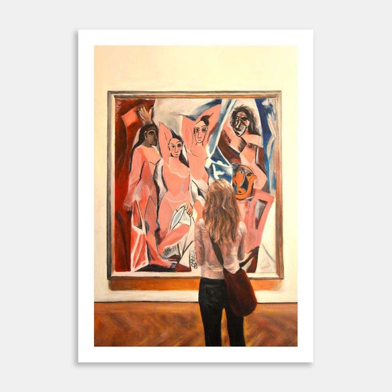 Watching Picasso Art Print By Escha van den Bogerd