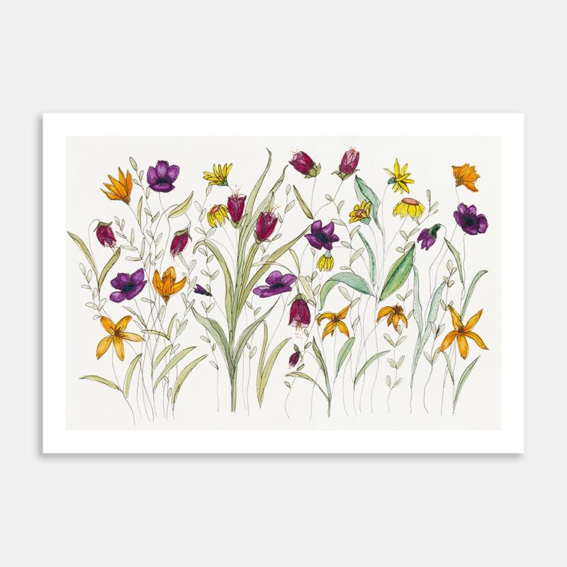 Wild Flowers For Lisa Art Print By Leanne Malcolm
