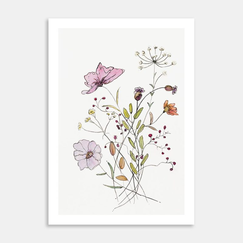 Flowers for Dani Art Print By Leanne Malcolm