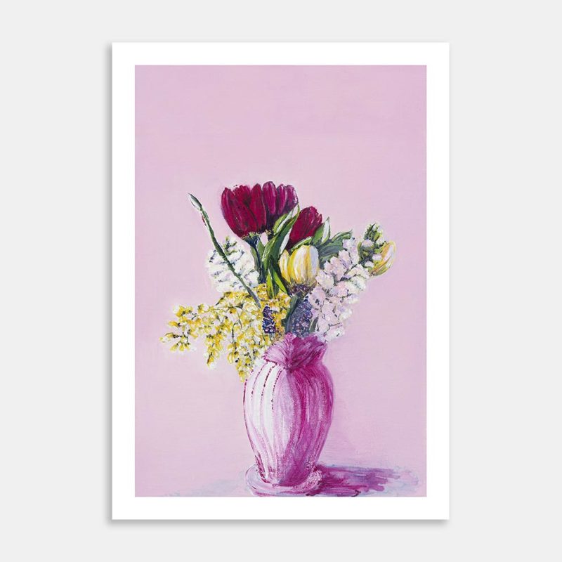 Flowers For Hilly Art Print By Leanne Malcolm