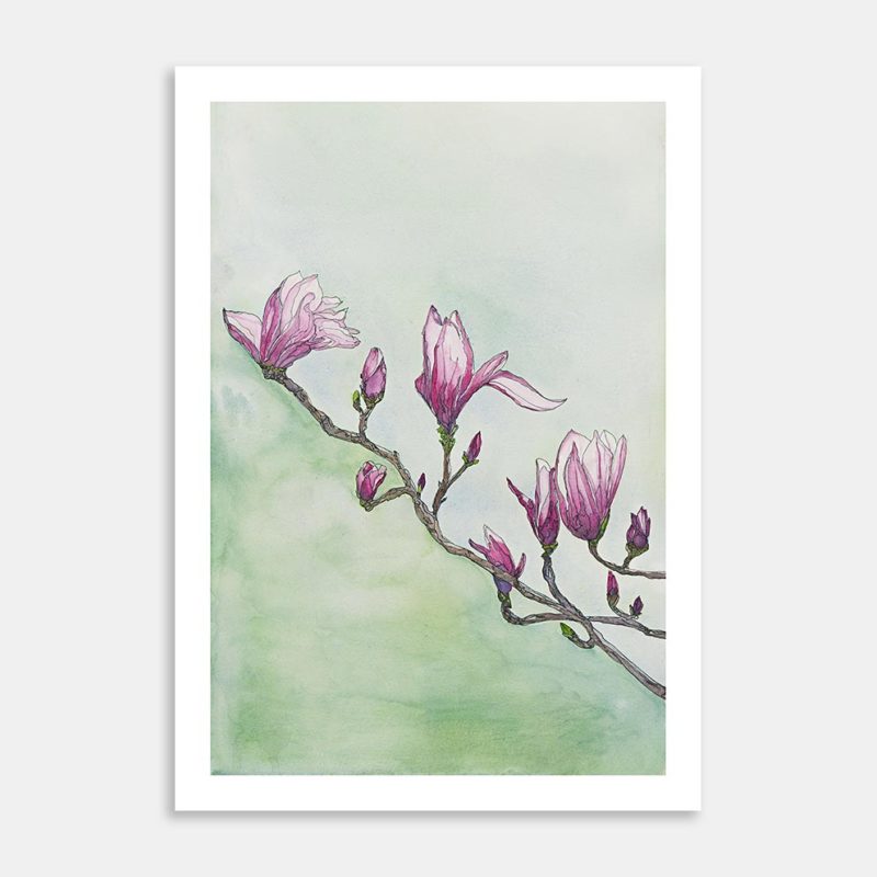 Magnolia's for Marilyn Art Print By Leanne Malcolm