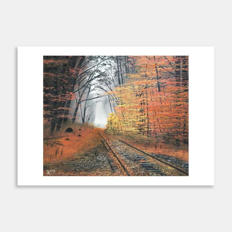 Abandoned Autumn Railway Art Print By Damian Jacobs