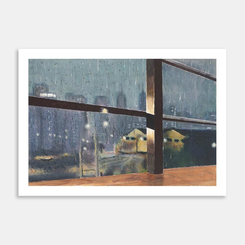 City Rain Art Print By Hoagy Scoins
