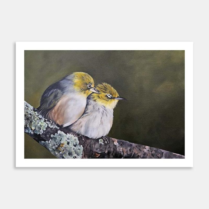 Wax Eyes Art Print By Sandy Burdon