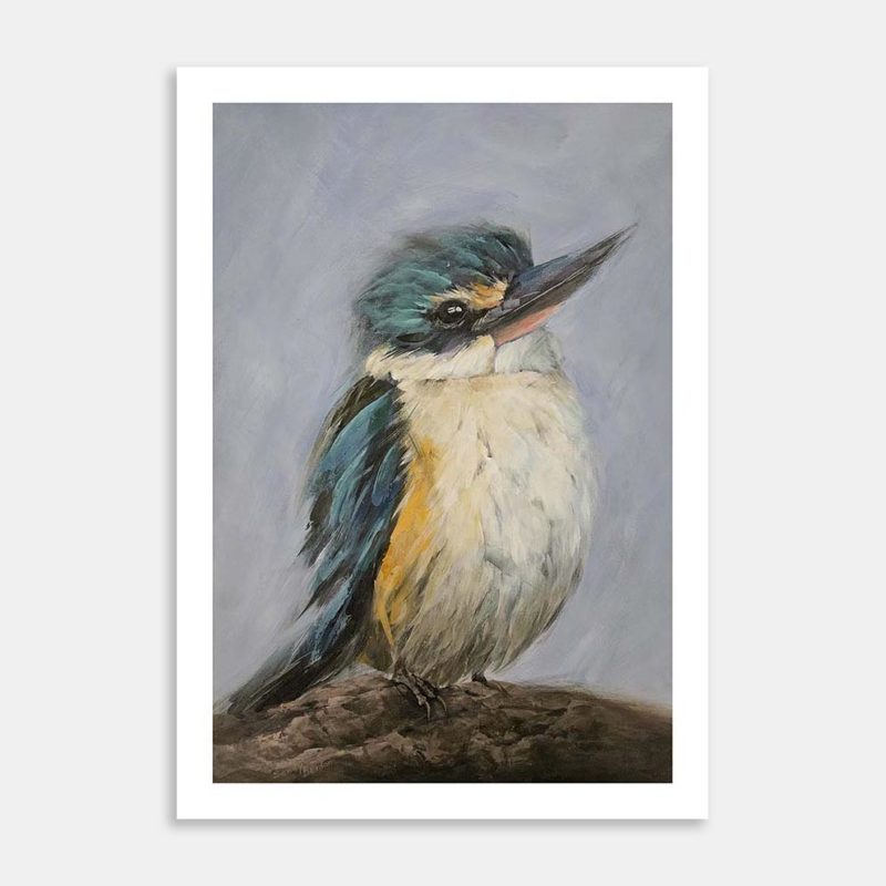 Kingfisher Art Print By Sandy Burdon