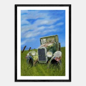 Wheels of Yesteryear Art Print By Lynne Knowles
